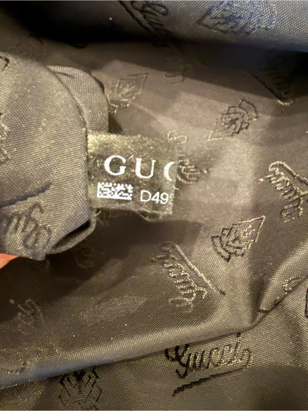 Vintage Gucci Guccissima black bag